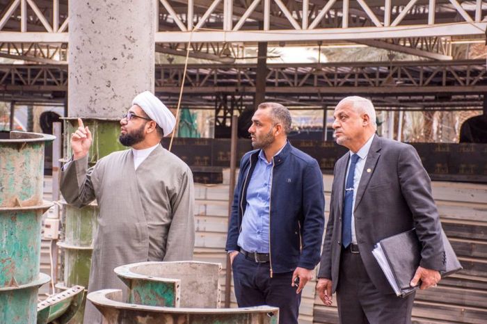 تواصل العمل في مشروع الاعمار والتوسعة .