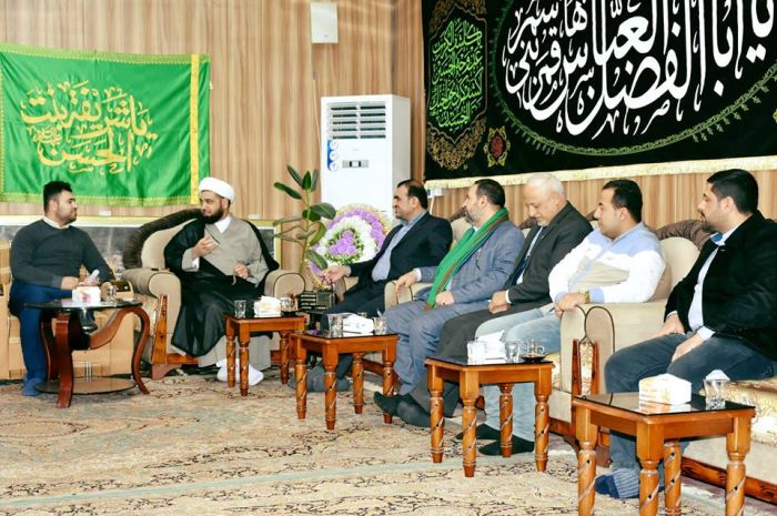 اعضاء مجلس الادارة العتبة الحسينية المقدسة في ضيافة مرقد العلوية شريفة -ع