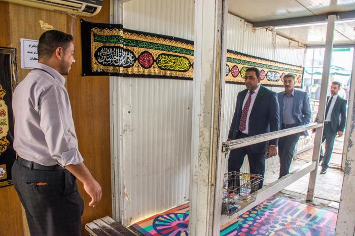 جولة تفقدية للسيد نائب الأمين الخاص في المزار الشريف.