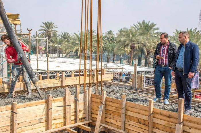 يَتواصل العَمل في مَشروع الأعمار والتوسعة للمرقد المُبارك