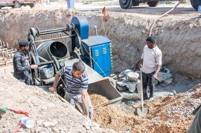 يتواصل العمل الدؤوب من قبل فرسان الشعبة الهندسية و الصيانة والخدمات