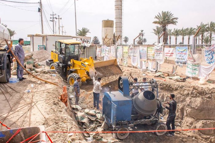 يتواصل العمل الدؤوب من قبل فرسان الشعبة الهندسية و الصيانة والخدمات