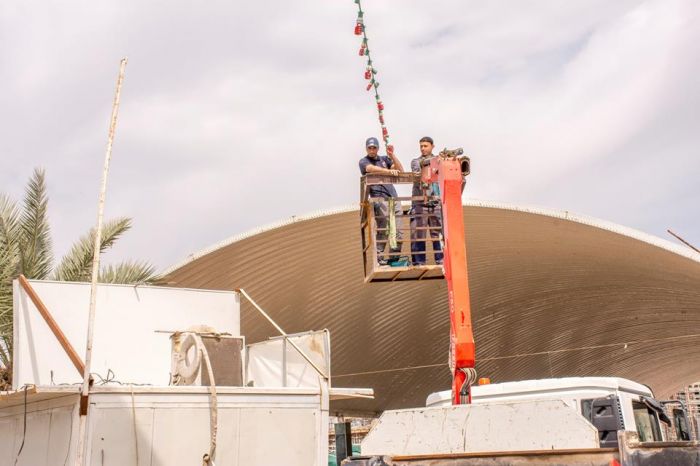 يتواصل العمل الدؤوب من قبل فرسان الشعبة الهندسية و الصيانة والخدمات