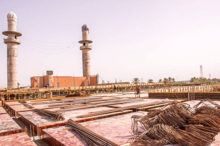 تسليح سقف الحرم الشريف المقطع (B)