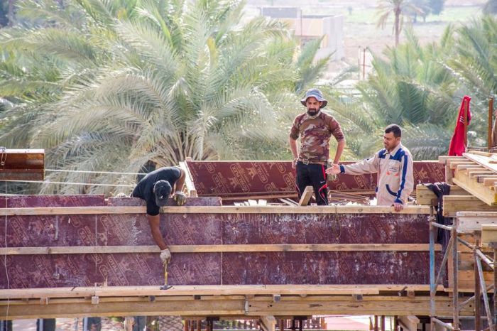 تسليح سقف الحرم الشريف المقطع (B)
