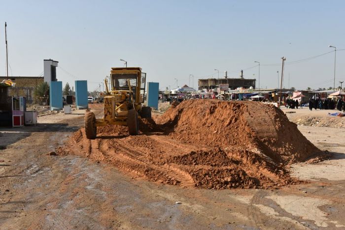 يتواصل العمل الدؤوب من قبل الشعبة الهندسية التابعة للمرقد الطاهر