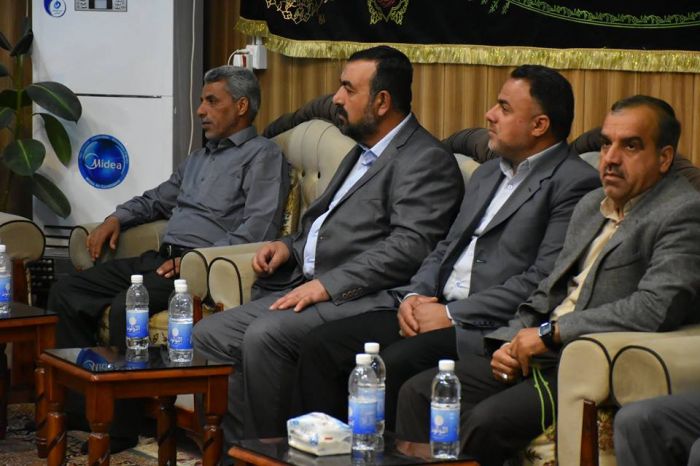 الأمينُ الخاص لمَرقد العَلويَّة شَريفة بنت الإمامُ الحَسن المجتبى(عليهما السلام) يستقبل منتسبي الوجبة المسائية