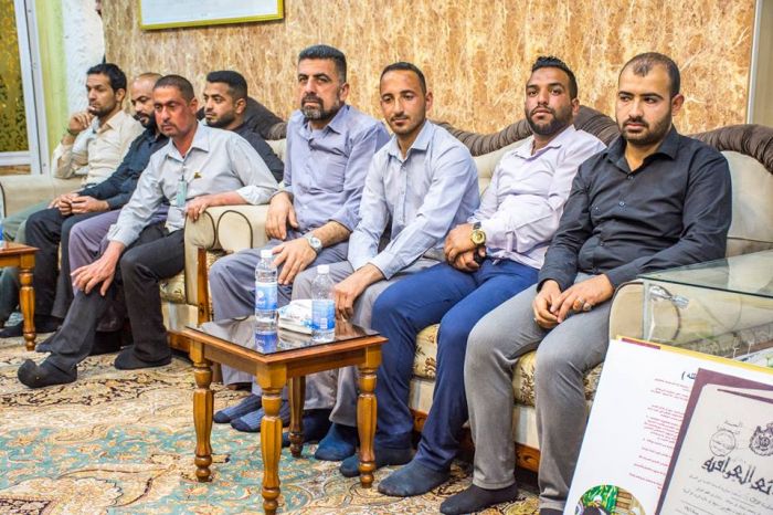 الأمينُ الخاص لمَرقد العَلويَّة شَريفة بنت الإمامُ الحَسن المجتبى(عليهما السلام) يستقبل منتسبي الوجبة الصباحية .