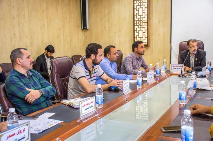 الاجتماع الدوري حول مشروع الإعمار والتوسعة .