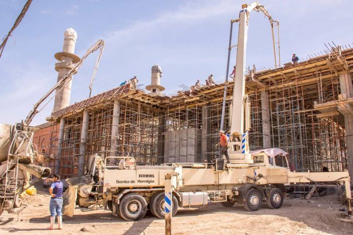 صب سقف المقطع B.