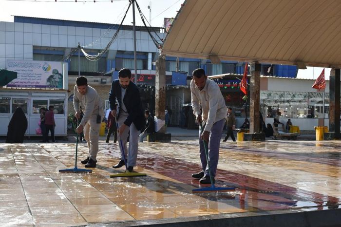 عمل دؤوب من أجل تقديم أفضل الخدمات للزائرين .