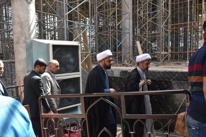 سماحة الشيخ مهدي القرشي في ضيافة مرقد العلوية شريفة بنت الامام الحسن المجتبى (ع)