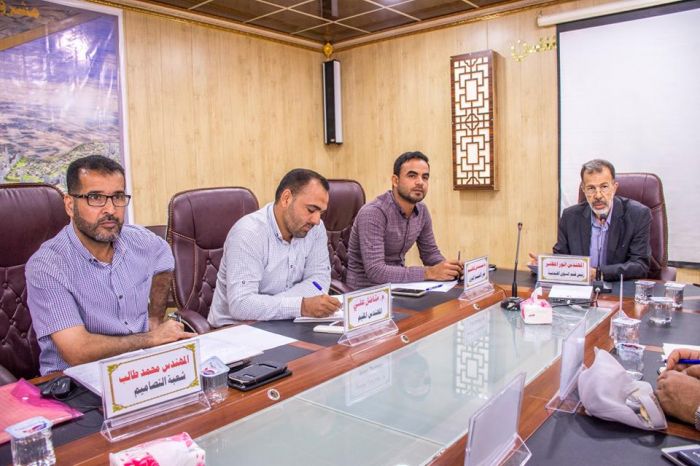 الاجتماع الدوري حول مشروع الإعمار والتوسعة .