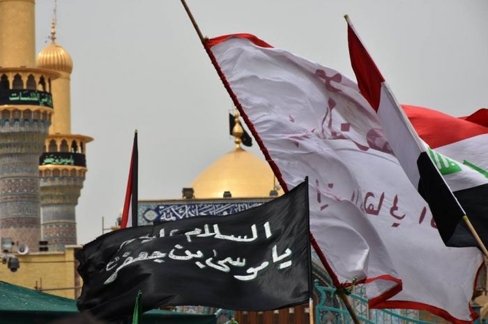 مشاركة خُدام العلوية شريفة بنت الحسن (ع) في أحياء ذكرى أستشهاد الأمام موسى ابن جعفر الكاظم (ع).