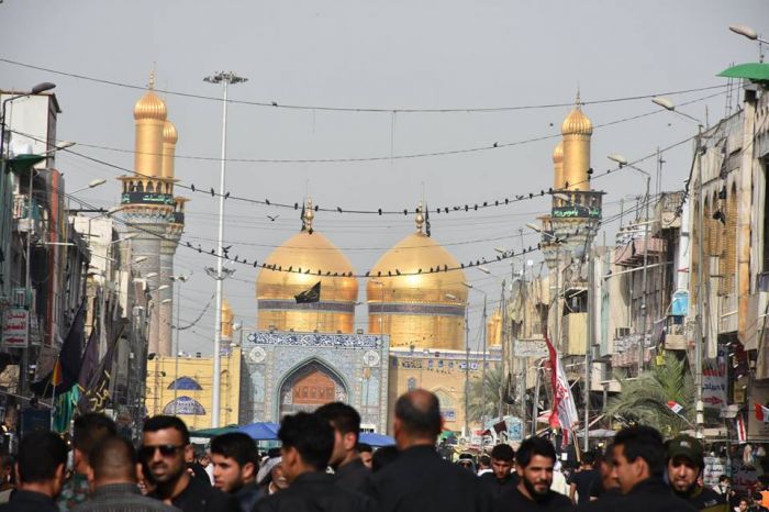 مشاركة خُدام العلوية شريفة بنت الحسن (ع) في أحياء ذكرى أستشهاد الأمام موسى ابن جعفر الكاظم (ع).