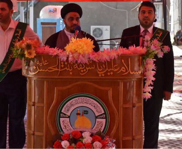 الأمانة الخاصة لمرقد العلوية شريفة بنت الحسن (ع)تحيي ذكرى ولادة الامام الحسين (ع)