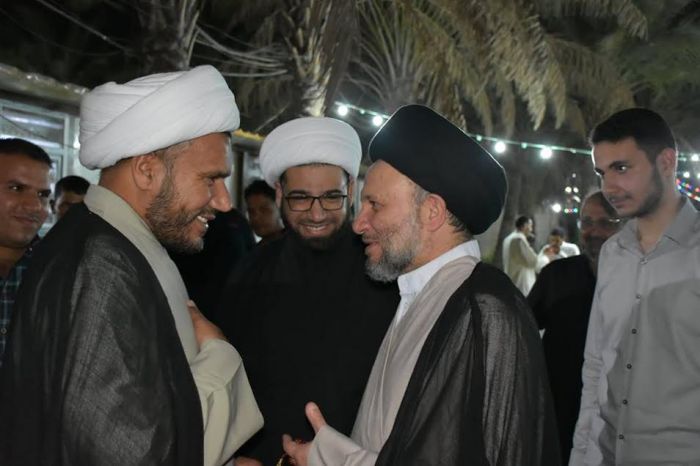 السيد عز الدين الحكيم في ضيافة مرقد العلوية شريفة بنت الامام الحسن المجتبى(ع)