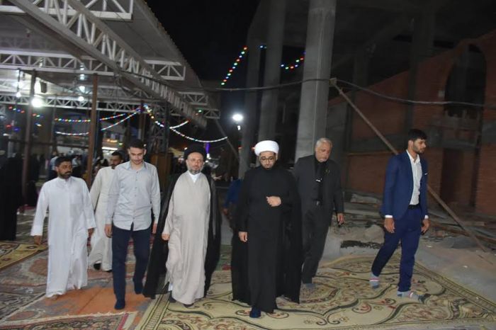 السيد عز الدين الحكيم في ضيافة مرقد العلوية شريفة بنت الامام الحسن المجتبى(ع)