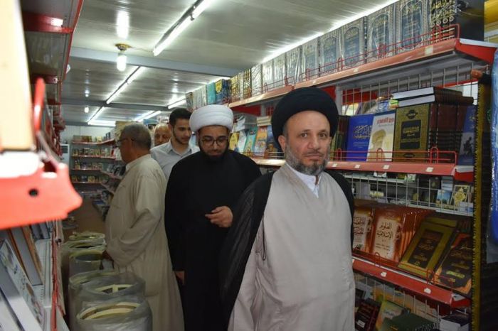 السيد عز الدين الحكيم في ضيافة مرقد العلوية شريفة بنت الامام الحسن المجتبى(ع)
