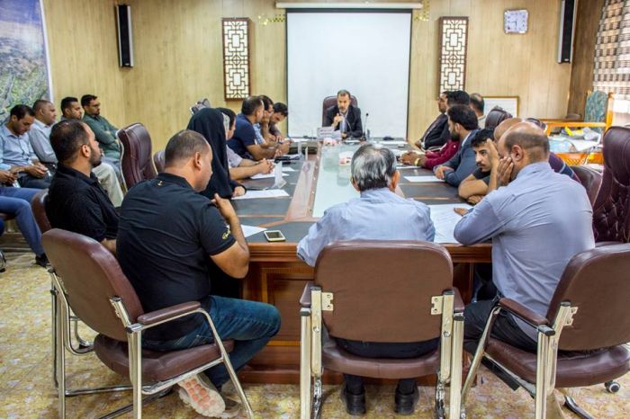 الاجتماع الدوري حول مشروع الإعمار والتوسعة .