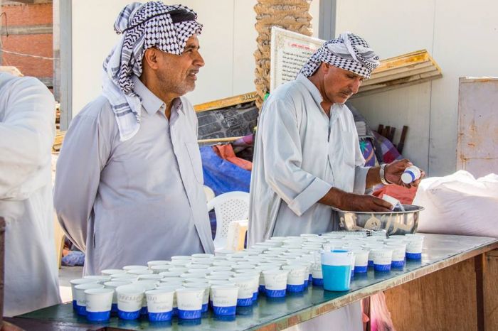 مواكب حسينية من شتى المحافظات تنال شرف الخدمة في الحرم الشريف للعلوية الطاهرة الشريفة بنت الإمام الحسن المجتبى(ع)