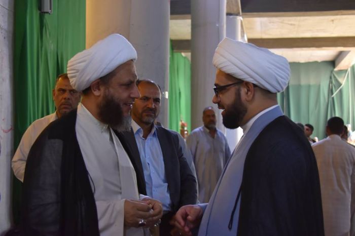 الشيخ طاهرالخاقاني والشيخ خليفه الجوهر في ضيافة طبيبة المعلولين
