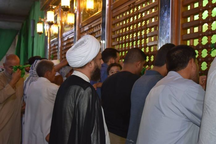 الشيخ طاهرالخاقاني والشيخ خليفه الجوهر في ضيافة طبيبة المعلولين
