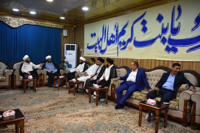 الشيخ طاهرالخاقاني والشيخ خليفه الجوهر في ضيافة طبيبة المعلولين