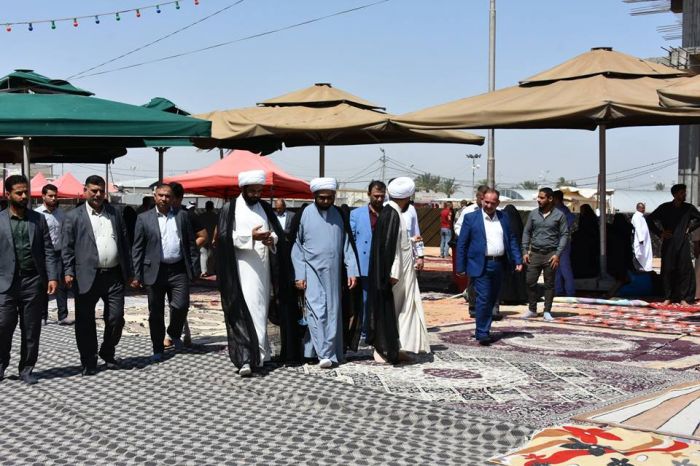 الشيخ طاهرالخاقاني والشيخ خليفه الجوهر في ضيافة طبيبة المعلولين