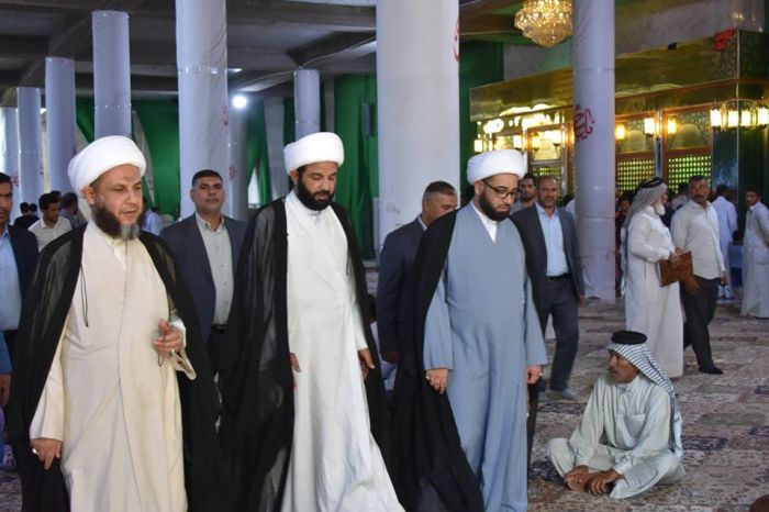 الشيخ طاهرالخاقاني والشيخ خليفه الجوهر في ضيافة طبيبة المعلولين