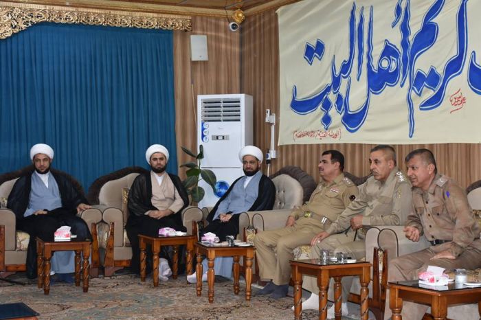 استقبل الأمينُ الخاص للمرقد الطاهر رئيس قسم حماية مزارات بابل والوفد المرافق له .