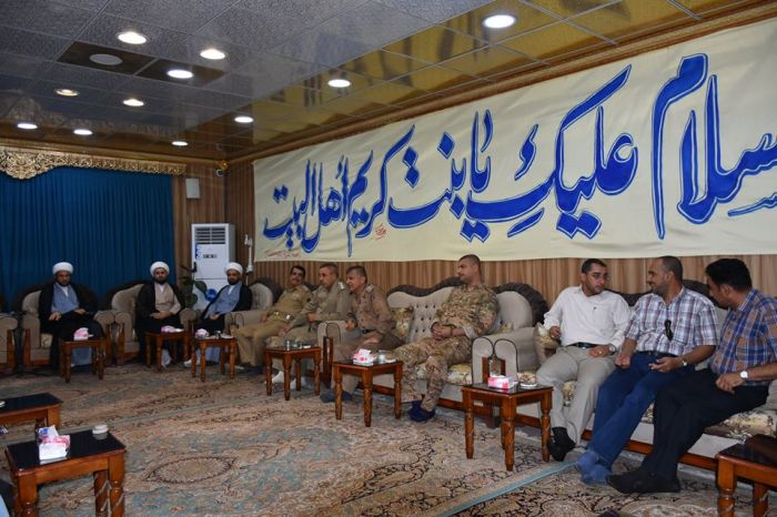 استقبل الأمينُ الخاص للمرقد الطاهر رئيس قسم حماية مزارات بابل والوفد المرافق له .