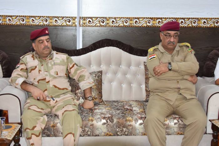 نائب الأمين الخاص لمرقد العلوية الشريفة بنت الإمام الحسن (ع) يستقبل قائد فرقة (17) في الجيش العراقي