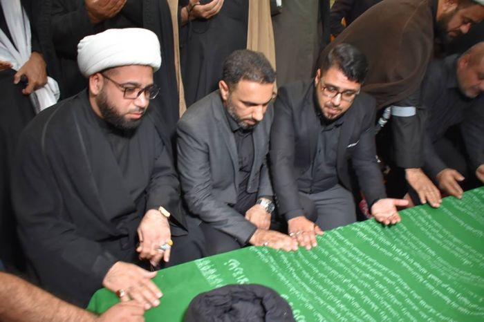 jتشييع جثمان العلامة السيد محمد علي الحلو (طاب ثراه)