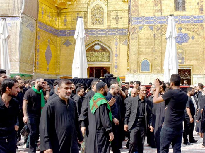 jتشييع جثمان العلامة السيد محمد علي الحلو (طاب ثراه)