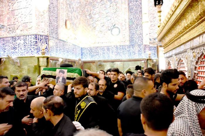 jتشييع جثمان العلامة السيد محمد علي الحلو (طاب ثراه)