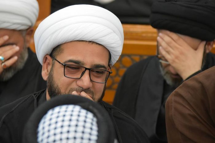 jتشييع جثمان العلامة السيد محمد علي الحلو (طاب ثراه)