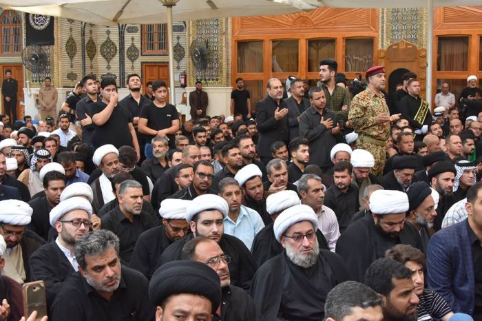 jتشييع جثمان العلامة السيد محمد علي الحلو (طاب ثراه)