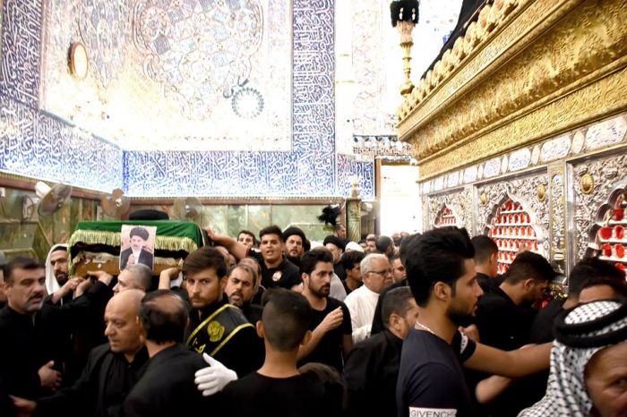 jتشييع جثمان العلامة السيد محمد علي الحلو (طاب ثراه)