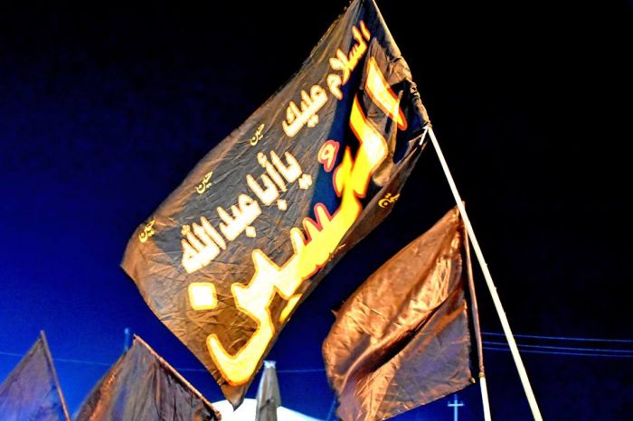 الامانة الخاصة تستقبل المواكب الحسينية المعزية .