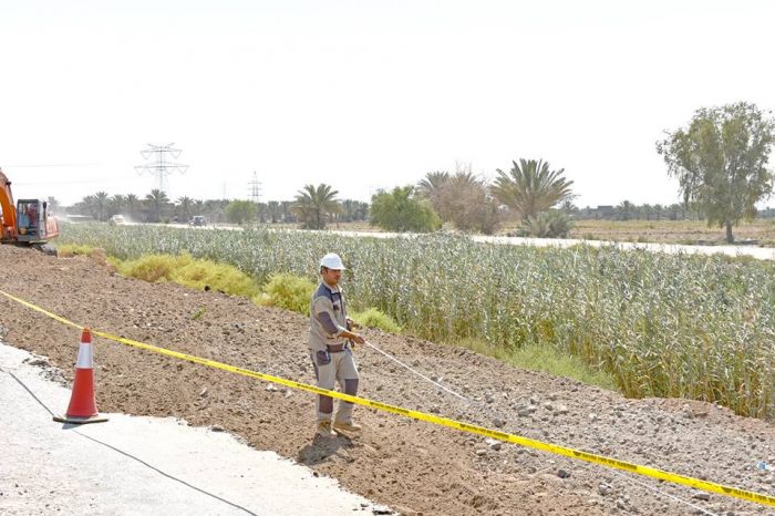 الشعبة الهندسية تباشر بأعمالها لوضع جهاز الكشف عن المواد المتفجرة.