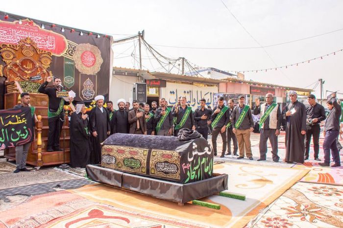 مراسيم تشييع النعش الرمزي للإمام السجاد(ع)