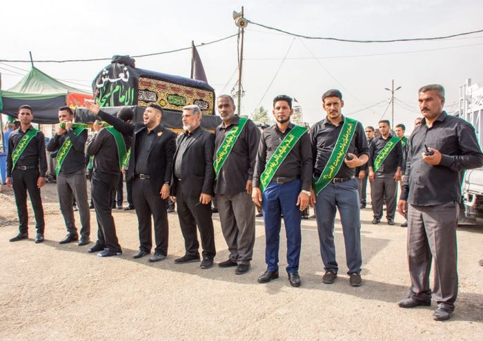 مراسيم تشييع النعش الرمزي للإمام السجاد(ع)