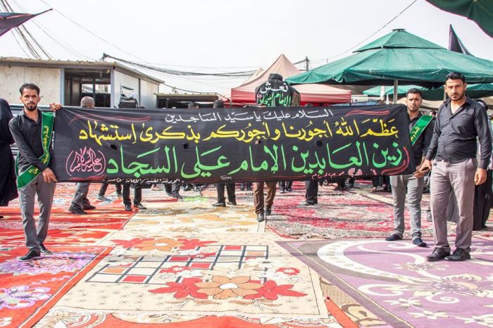 مراسيم تشييع النعش الرمزي للإمام السجاد(ع)