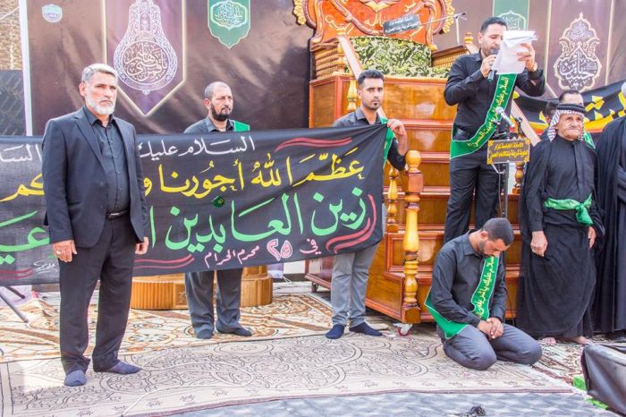 مراسيم تشييع النعش الرمزي للإمام السجاد(ع)