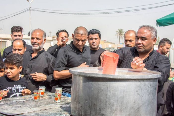 المواكب الحسينية في ذكرى استشهاد الأمام السجاد_ع خدمات مباركة ومراسيم مهيبه .