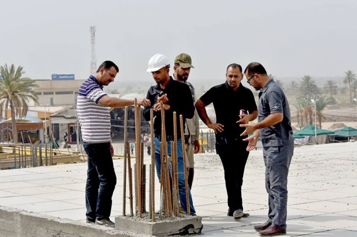 استمرار العمل في الاروقة الامامية وغيرها