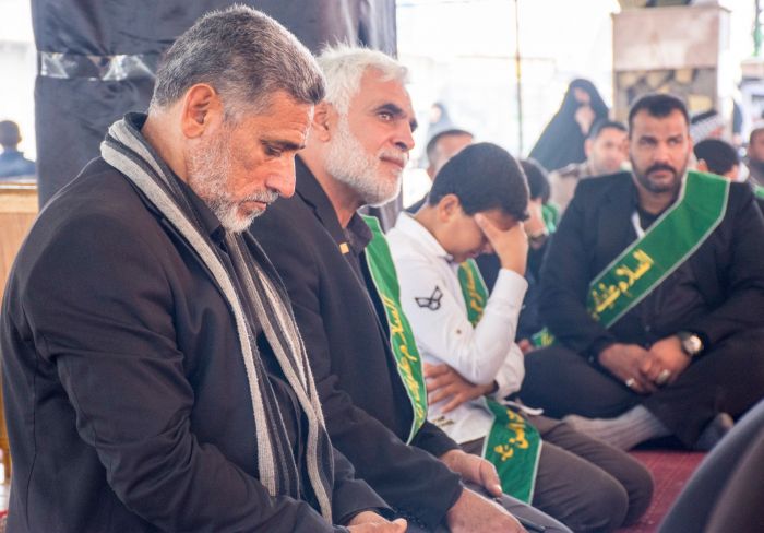 اقامت الامانة الخاصة لمرقد العلوية الشريفة بنت الامام الحسن ( ع ) تشييعاً رمزياً لنعش الأمام الحسن العسكري ( عليه السلام) .