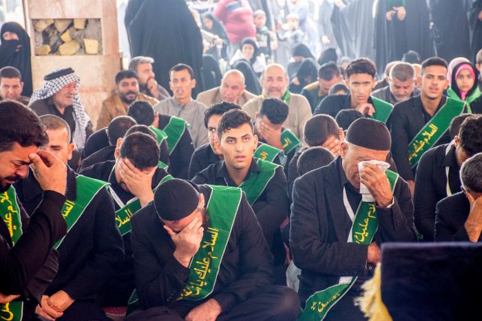 اقامت الامانة الخاصة لمرقد العلوية الشريفة بنت الامام الحسن ( ع ) تشييعاً رمزياً لنعش الأمام الحسن العسكري ( عليه السلام) .