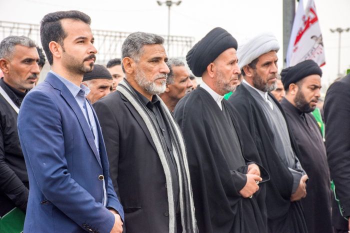 اقامت الامانة الخاصة لمرقد العلوية الشريفة بنت الامام الحسن ( ع ) تشييعاً رمزياً لنعش الأمام الحسن العسكري ( عليه السلام) .
